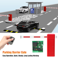 Moteur de barrière de stationnement robuste rouge 220V CA avec ouverture automatique, boîte de vitesses, pour garage et entrepôt, DZ-2291, récepteur et émetteur USB