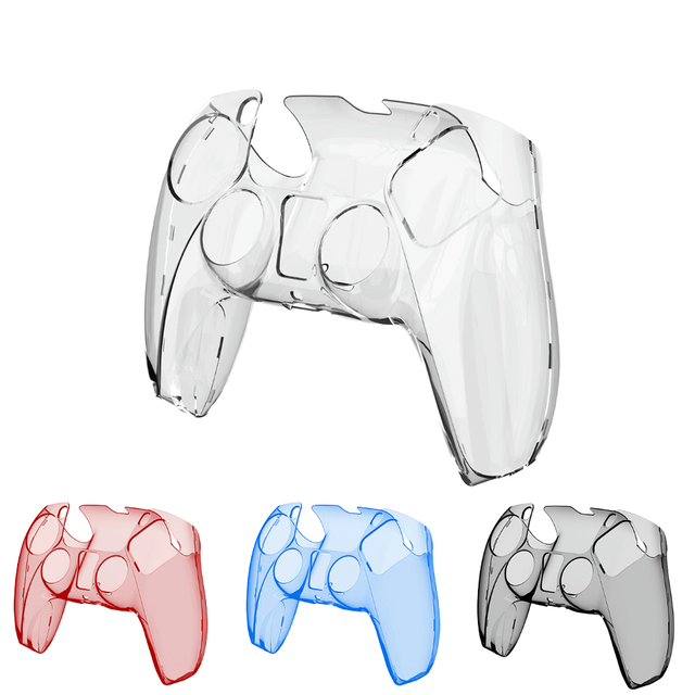 Transparent Full Shell for PS5 Controller Soft Rubber All-Round Silicone Cover Clear Protective Case for PS5 Game Accessories