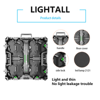 500x500mm intérieur extérieur capacitif fond de scène géant Led mur vidéo p2,9 P3.91 épissure transparente location écran d'affichage LED
