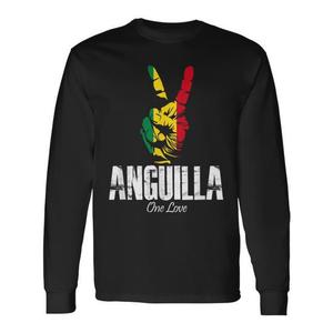 Camiseta de manga larga con signo de la paz Anguilla One Love - Product Image 1