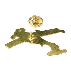 Vàng Kẽm Hợp Kim Phi Công Máy Bay Pin Huy Hiệu 3D Mô Hình Với Mạ Nickel-Miễn Phí Bướm Ly Hợp Cho Phi Công Đồng Phục - Product Image 3