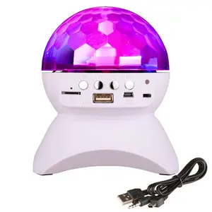 Portable DJ Disco Đảng Loa Không Dây Tích Hợp Trong Quả Cầu Pha Lê Đầy Màu Sắc LED Chiếu Sáng Sân Khấu