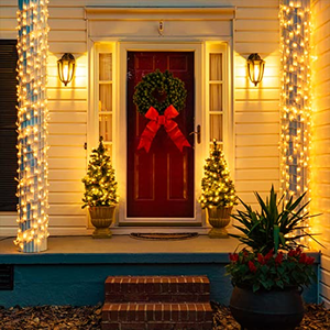 Waterproof Outdoor LED <b>String</b> Lights, 10M 100 LEDs Rubber Wire Christmas Fairy Lights for <b>Garden</b> Patio Holiday Decoration - Product Image 3
