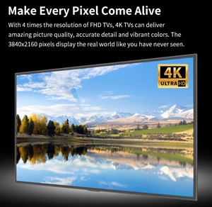 Televisor Inteligente 4K UHD de 65 Pulgadas sin Marco, Ultra Delgado, HDR, Android, LED, LCD, Entretenimiento en el Hogar, Pantalla Grande - Product Image 5