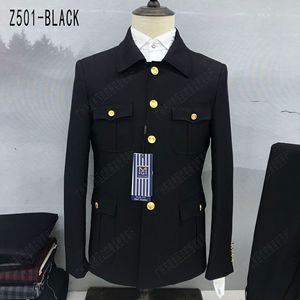 Ensemble de costume formel populaire pour homme, tailles petites et grandes, veste complète, prêt-à-porter printemps, sans repassage - Product Image 5