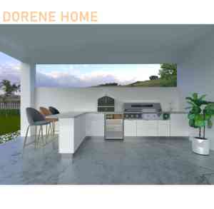 2026 dorene Chất lượng cao Modular tùy chỉnh kích thước Ngoài Trời Bbq tủ bếp bền - Product Image 5