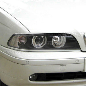 1 par de cubiertas de fibra de carbono real para faros delanteros de coche, para BMW E39 525 528 530 1997 1998 1999 2000 2001 2002 2003 - Product Image 6