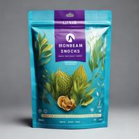 Sachet Mylar Personnalisé en Aluminium et Plastique avec Fermeture Éclair, Anti-Humidité, Qualité Alimentaire, pour Barres de Petit-Déjeuner Rapides, Miel et Avoine - Vente en Gros