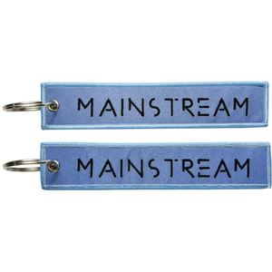 <b>Custom</b> Jet Tag Anime Embroidery Keychain Flight Fabric Woven <b>Key</b> Holder With Double-Sided Embroidered Design - Product Image 4
