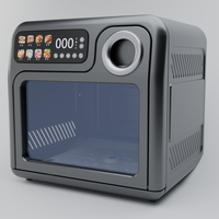 Four à vapeur et friteuse multifonctionnel haut de gamme 18L, 1600W, cuve en acier inoxydable 304, commande tactile, grande capacité, pour cuisine domestique de bureau