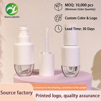 Haute qualité en gros personnalisé blanc clair 4ml brillant à lèvres bouteille vide huile pour les lèvres Tube maquillage emballage conteneur