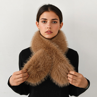 Écharpe longue en fausse fourrure de renard pour femme, chaude et épaisse, en peluche, décontractée, polyvalente, multifonction, protège-cou, sensation haut de gamme