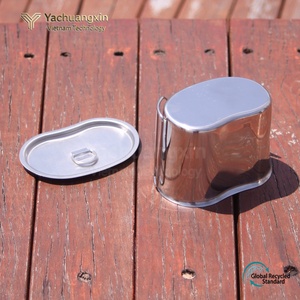 Marmite de camping en acier inoxydable, portable, pour cuisson en extérieur, service individuel, ustensile de randonnée, non étanche, Vietnam, 1 pièce, toutes saisons - Product Image 6