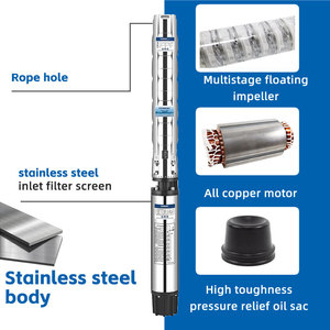 Pompa Sommergibile Elettrica SHENNENG ad Alta Pressione in Acciaio Inox da 10 Hp per Pozzi Profondi - Product Image 2