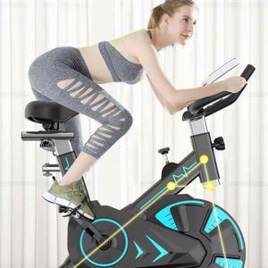 Bicicleta Estática Profesional de Metal para Ejercicio en Casa - Pantalla LCD de Alta Calidad, Volante de Inercia de 5 kg, Ajustable, Carga Máxima de 150 kg, Montaje en Pared - Product Image 1