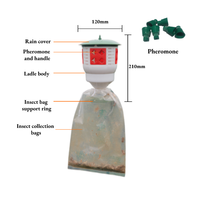 Piège à phéromones réutilisable en plastique pour le contrôle des mites et des chenilles, attrape-insectes suspendu pour ferme, jardin et pelouse