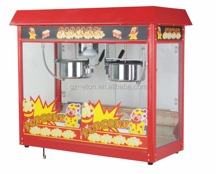 [ETON] énuméré machine à Pop-Corn Commerciale popper double