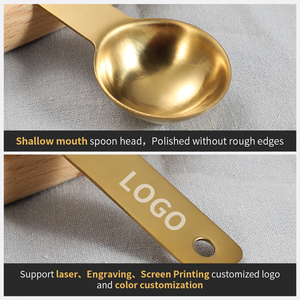 Fabrika Outlet gıda sınıfı <span class=keywords><strong>1</strong></span>/4oz 7.5ml paslanmaz çelik ölçüm kaşık <span class=keywords><strong>Scoop</strong></span> için kahve tozu Matcha çayı <span class=keywords><strong>Protein</strong></span> - Product Image 3