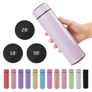 ขวดน้ำอัจฉริยะขนาด 500 มล. พร้อมหน้าจอ LED แสดงอุณหภูมิ  แบบมีที่กรองชา  เก็บความร้อน/เย็น  ขวดสุญญากาศ - Product Image 3