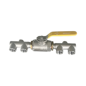 Válvulas de Bola Criogénicas DQS15C4W DN15 ODM de 5 Vías, Válvulas Desviadoras para Almacenamiento a Granel - Product Image 1