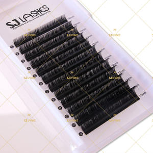 Pestañas Postizas Individuales con Logotipo Privado, Color Negro Mate, Extensión de Pestañas de Visón Sintético, Mega Volumen, Fácil de Aplicar, Libres de Crueldad Animal, Veganas, Cachemira PBT - Product Image 3