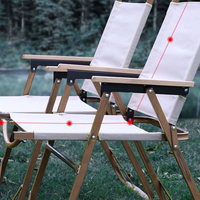 Chaise pliante Kermit ultralégère Rouser Outdoor, cadre en aluminium antirouille, chaise portable pour le camping, la pêche, la plage