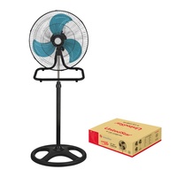 Ventilateur sur pied 18 pouces en métal, puissant, 3-en-1, pour la maison - Offre Spéciale