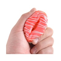 Mini Donuts Artificiels Réalistes en PU Souple – Décoration, Jouet Squishy Nouveauté, Modèle de Simulation Alimentaire pour Photographie de Mariage
