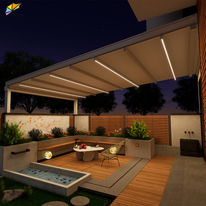 Telaio <span class=keywords><strong>in</strong></span> alluminio a scomparsa copertura telone <span class=keywords><strong>in</strong></span> Pvc da Patio - Product Image 5