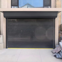 Porte de garage enroulable en acier moderne, prévention des incendies, alliage d'aluminium, usage résidentiel et commercial