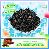 Thé vert au jasmin aromatisé au cacao de qualité supérieure, thé en fleurs, infusion chaude, feuilles entières, mélange de fèves de cacao et de fruits, en vrac, sachet de thé bien-être