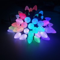 ETOP a mené des lumières de Noël extérieures C9 ampoule de lumières de fraise DC12V