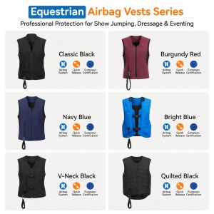 Veste de sécurité équestre premium 2-en-1 détachable avec airbag intégré et gilet airbag amovible pour cavaliers - Product Image 6