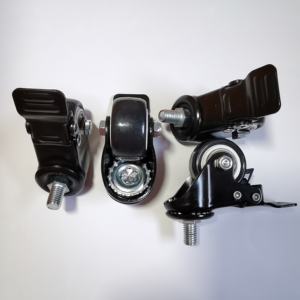 Kleines drehbares Rollenwerk leichtlast 1,5 Zoll PVC PU M10 gewindetes <span class=keywords><strong>M8</strong></span> Schraubenmöbel-Rad mit Gesamtbremse - Product Image 5