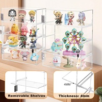 Maßgefertigte Schmuck-Vitrine Abschließbare Acryl-Ausstellungsvitrine Transparente Schaukasten für Mobiltelefone Schmuck Zigaretten Acryl-Schränke