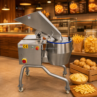 Industriële groentesnijmachine, commerciële snijmachine, multifunctionele aardappel- en wortelsnijder, roestvrij staal 304