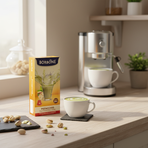60 Capsule Borbone per Bevanda Solubile al Cioccolato Bianco e Pistacchio, Cialde per Caffè e K-Cups 0,17/giorno - Product Image 2
