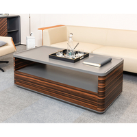 Table basse extensible en bois de luxe avec designs personnalisés pour la maison et le bureau, meubles modernes pour le salon