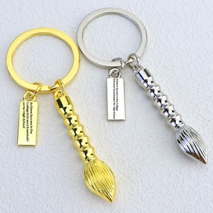 Porte-clés créatif avec tableau de <span class=keywords><strong>dessin</strong></span>, pinceau de calligraphie et stylo Wenchang, petit cadeau commémoratif pour la saison des diplômes avec message de bénédiction - Product Image 2