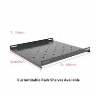 Étagère de serveur personnalisable de 19 pouces pour montage en rack, plateau fixe en acier pour armoire, pour équipement réseau de centre de données