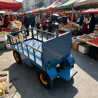 Chariot électrique à longue portée avec carrosserie flexible, maniement facile, portable pour le shopping et l'utilisation d'outils