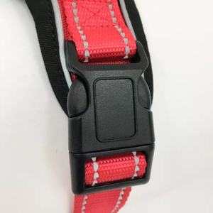 赤いソリッドポリエステル調整可能反射大きな大型犬ハーネスエコフレンドリー耐久性 - Product Image 4