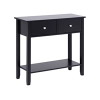 Bureau foncé de forme irrégulière au design moderne et épuré