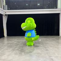 Costume gonflable personnalisé de dinosaure, mascotte gonflable marchante, costume de dinosaure gonflable de 2 m, costumes gonflables publicitaires pour adultes