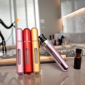 Wholesale Ready Stock Portable Travel Packaging 8ML Metal Perfume <b>Spray</b> Bottle for Sampling - Product Image 2