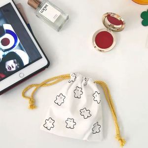 Bolsa de Lona con Cordón Personalizable con Dibujos Animados, con Logotipo Personalizado, para Guardar Artículos de Papelería, Cosméticos y Joyas - Product Image 2