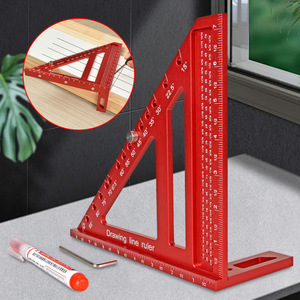 Autonomy 3D Stereoscopic Triangle Ruler 8-Inch Metal Woodworking Marking Ruler Multi-Angle Positioning - Product Image 2