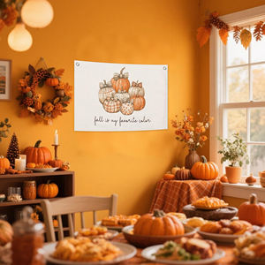 День благодарения Тыква Печать холст флаг 50*75 см кемпинг палатка украшение подходит для наружного исследования - Product Image 5