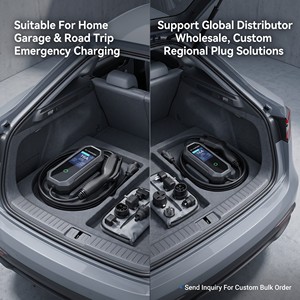 Chargeur <span class=keywords><strong>de</strong></span> voiture électrique portable professionnel 7 kW NACS pour <span class=keywords><strong>camping</strong></span> et voyages en extérieur 32A Vente en gros usine - Product Image 4