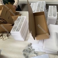 Poignée de meuble en marbre blanc Nanwei, poignée de tiroir minimaliste, quincaillerie de meubles écologique pour cuisine et salon, directement de l'usine